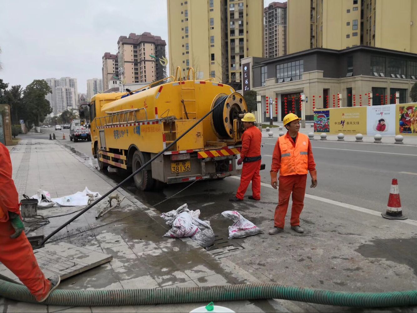 云城排污管道清淤-管道清洗